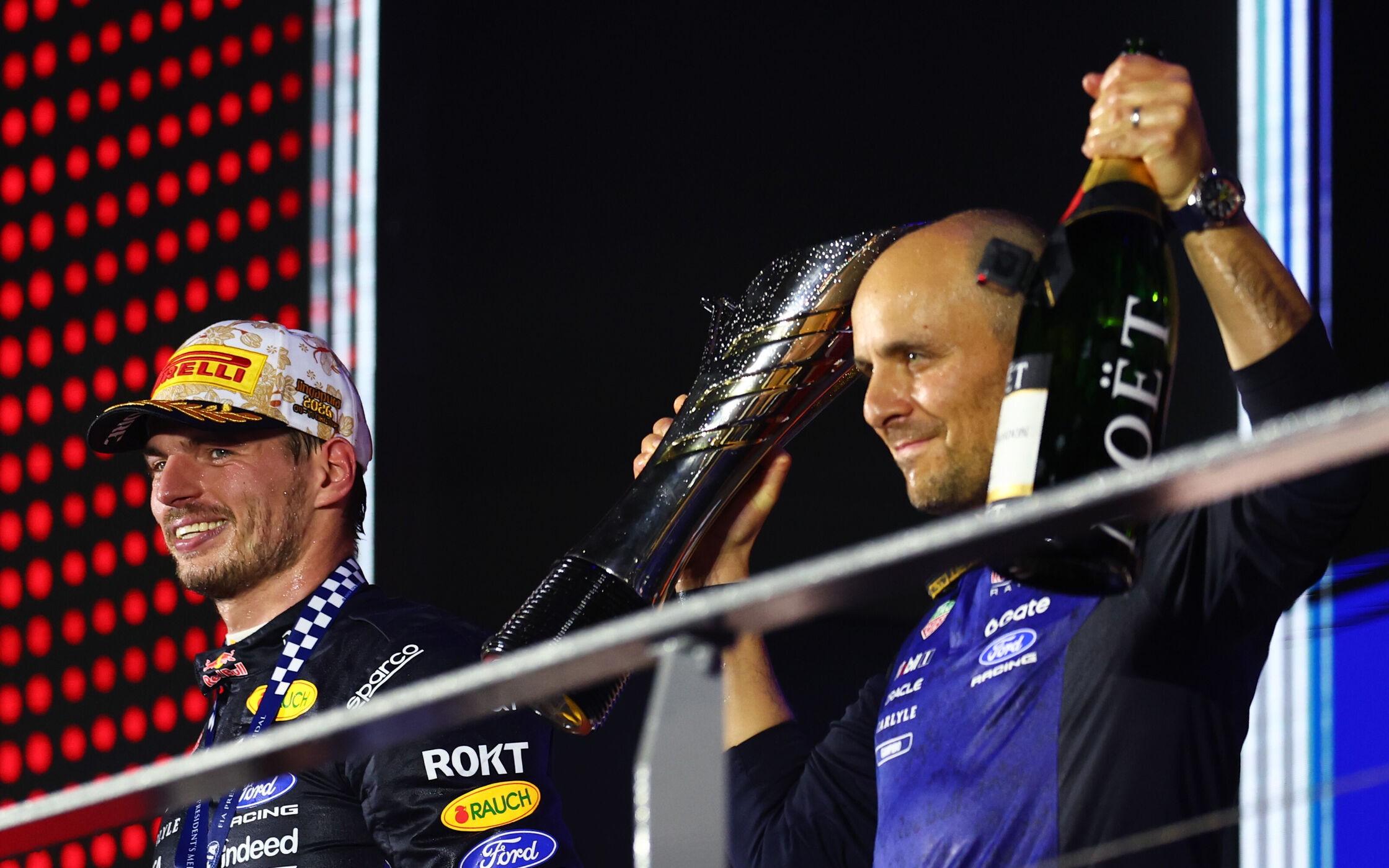 Max Verstappen a Gianpiero Lambiase