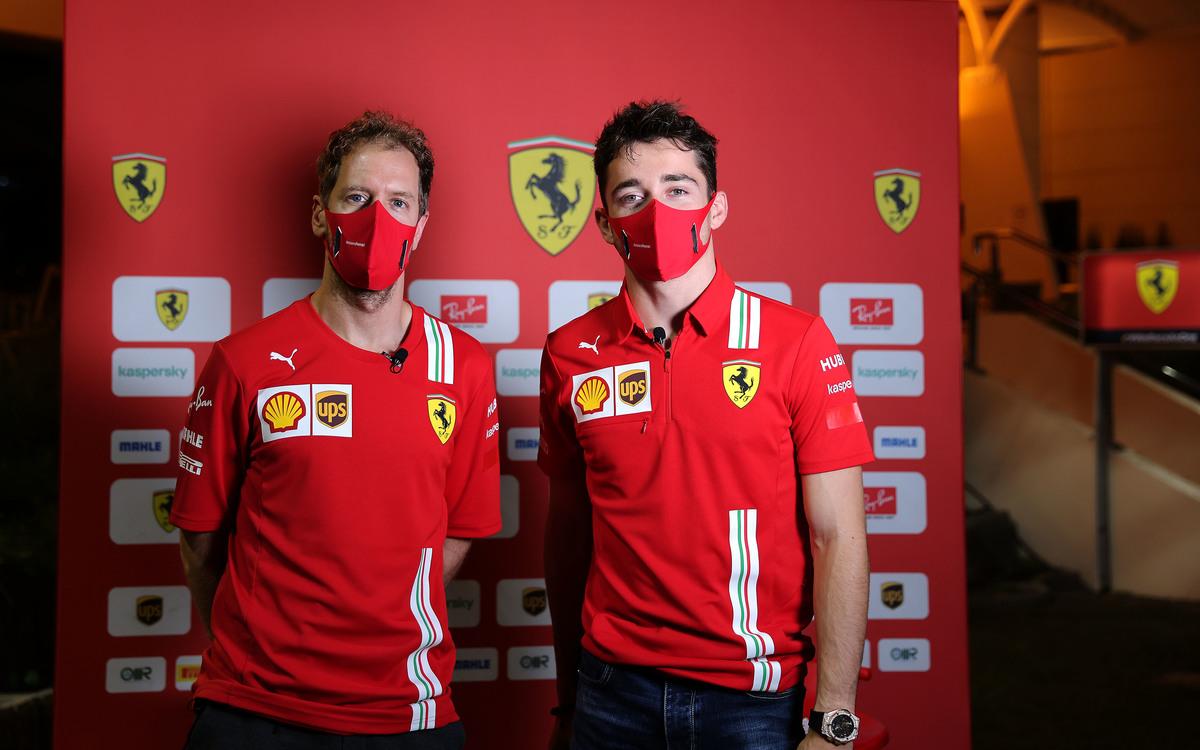 Charles Leclerc a Sebastian Vettel