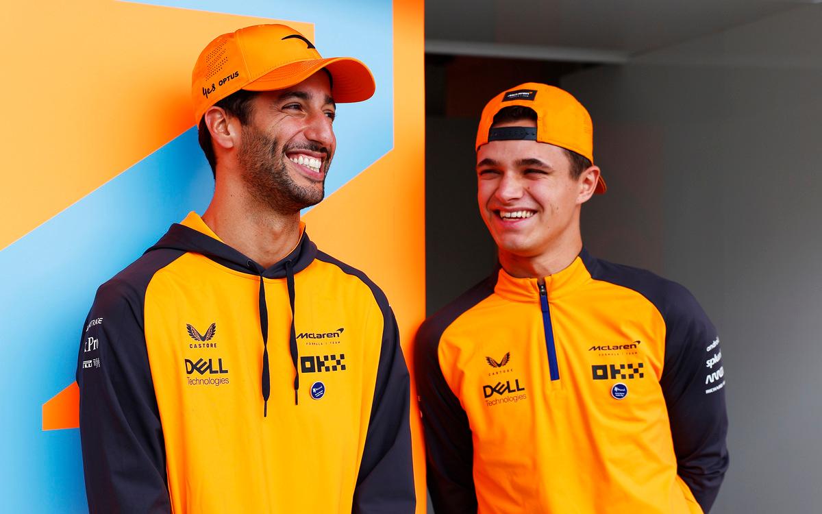 Lando Norris a Daniel Ricciardo