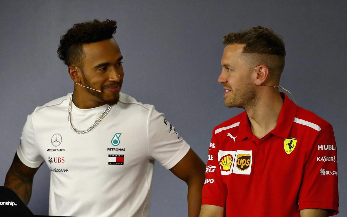 Lewis Hamilton a Sebastian Vettel