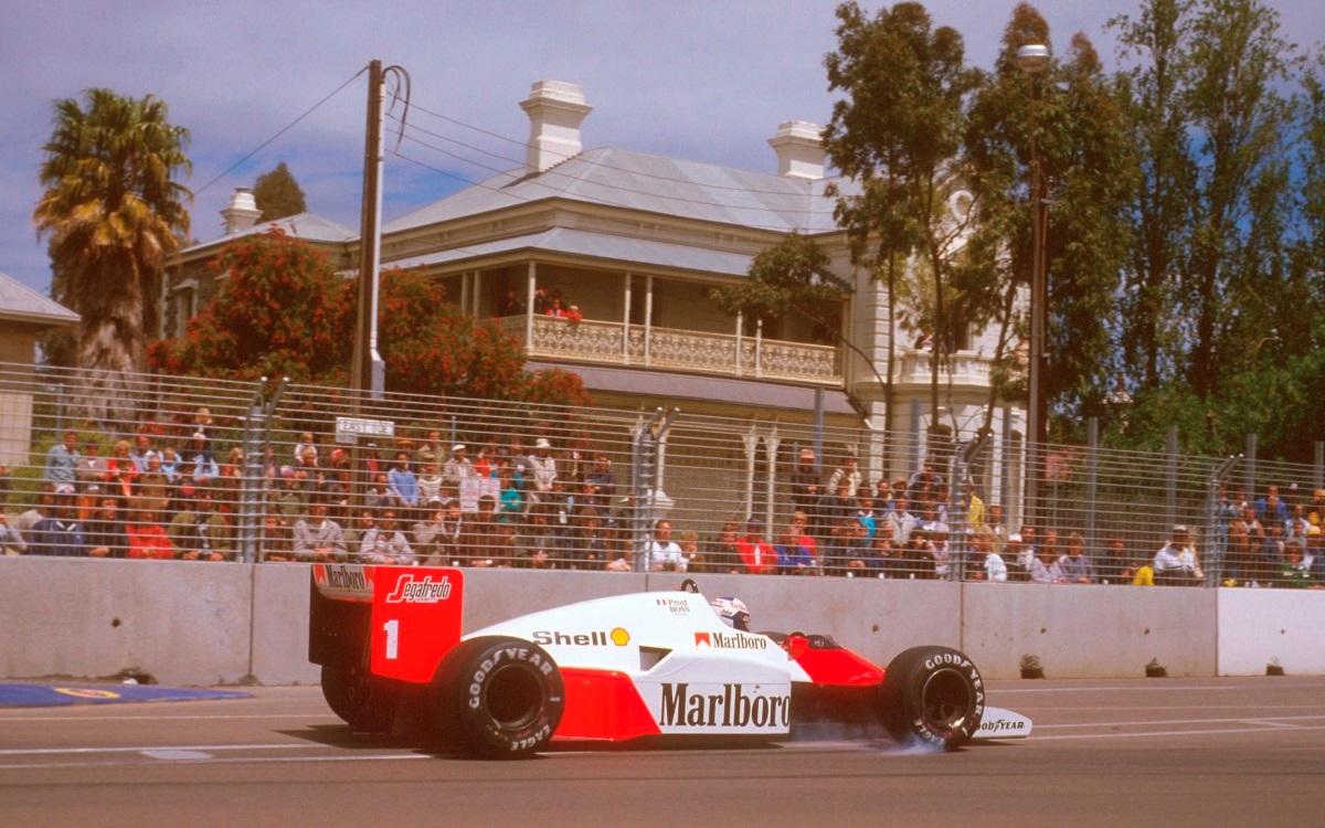 Alain Prost, McLaren MP4/2C, VC Austrálie 1986, Adelaide