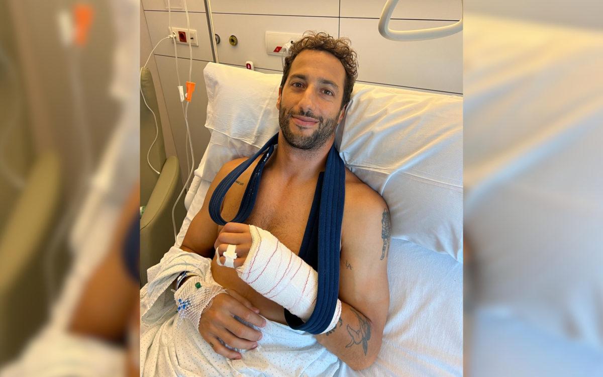 Daniel Ricciardo v nemocnici