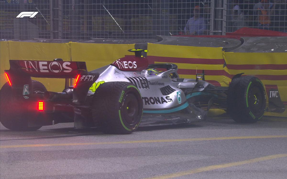 Lewis Hamilton v bariére