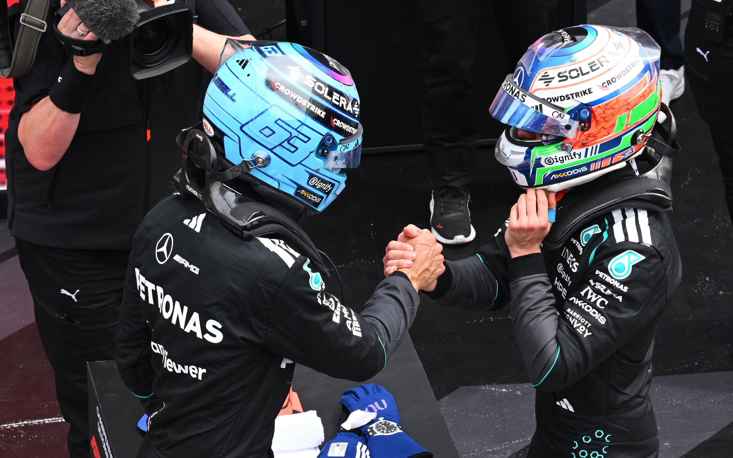 George Russell a Kimi Antonelli