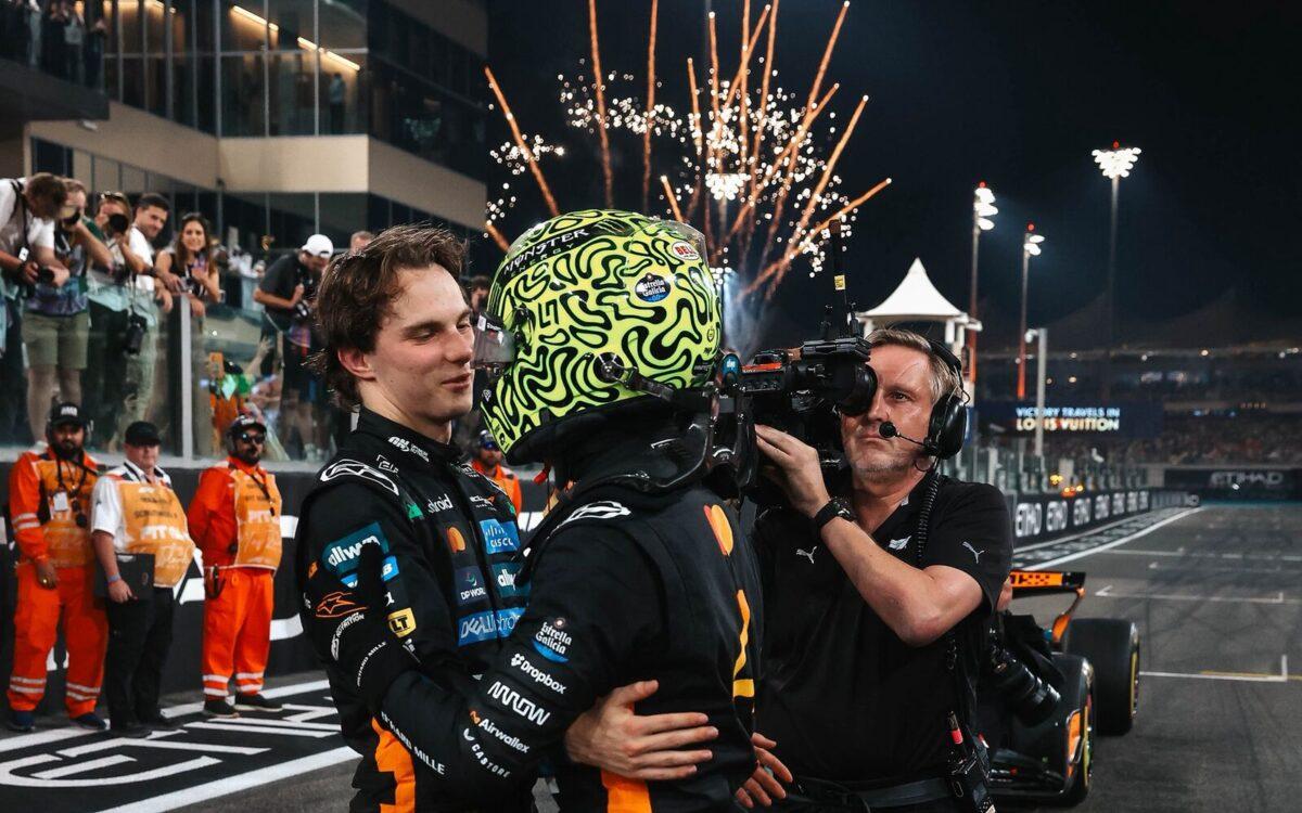 Oscar Piastri a Lando Norris