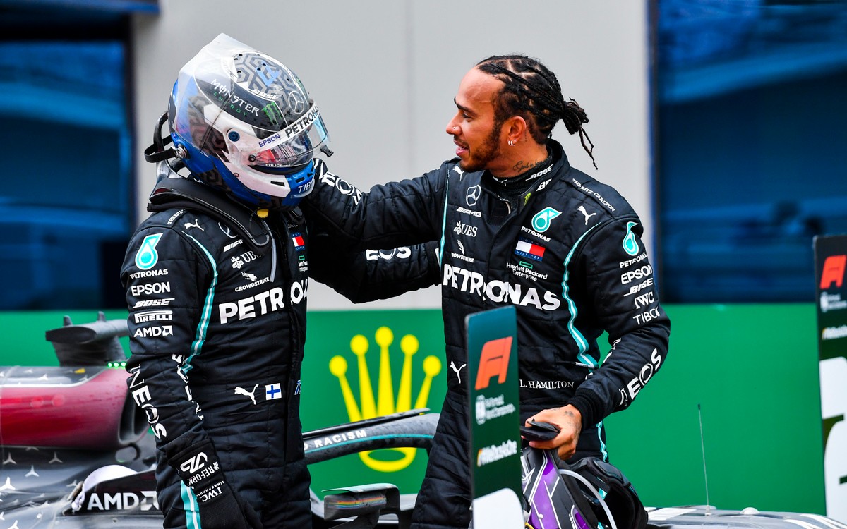 Lewis Hamilton a Valtteri Bottas