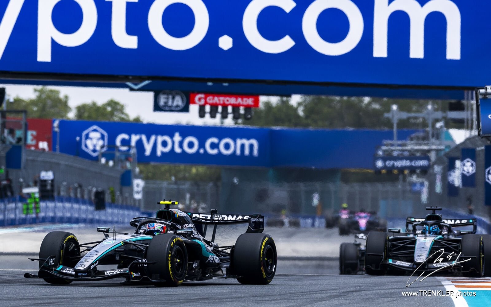 Kimi Antonelli a George Russell