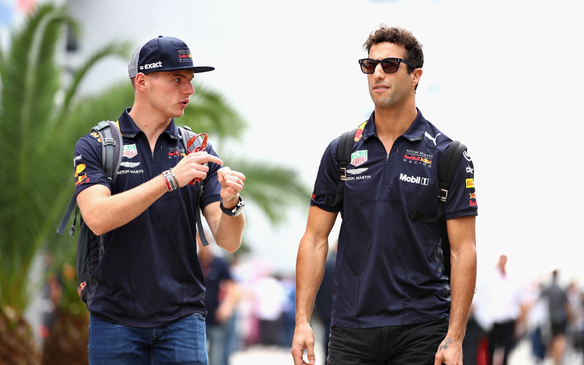 Max Verstappen a Daniel Ricciardo v roku 2018