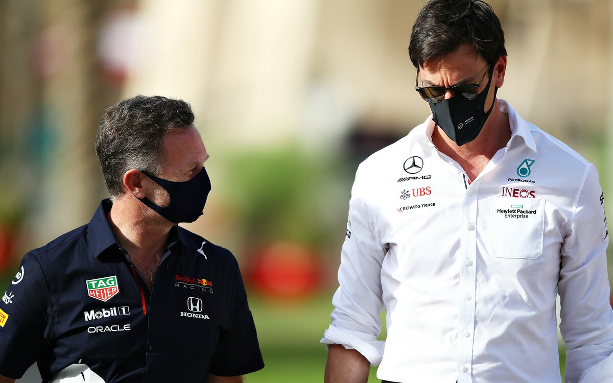 Christian Horner a Toto Wolff