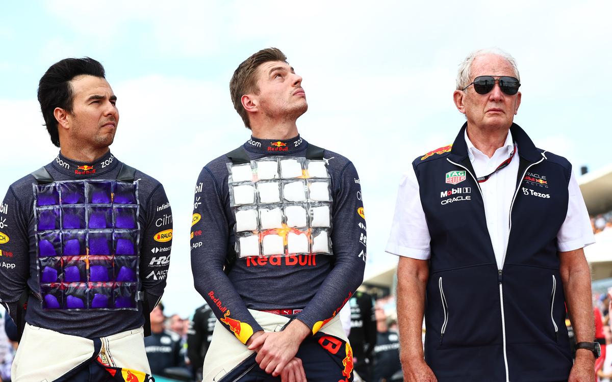 Sergio Pérez, Max Verstappen, Helmut Marko