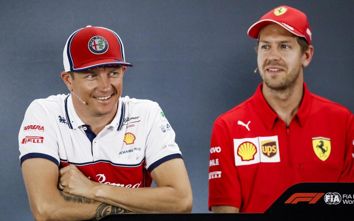 Sebastian Vettel a Kimi Räikkönen