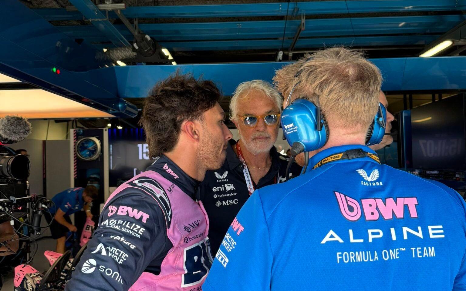 Pierre Gasly a Flavio Briatore