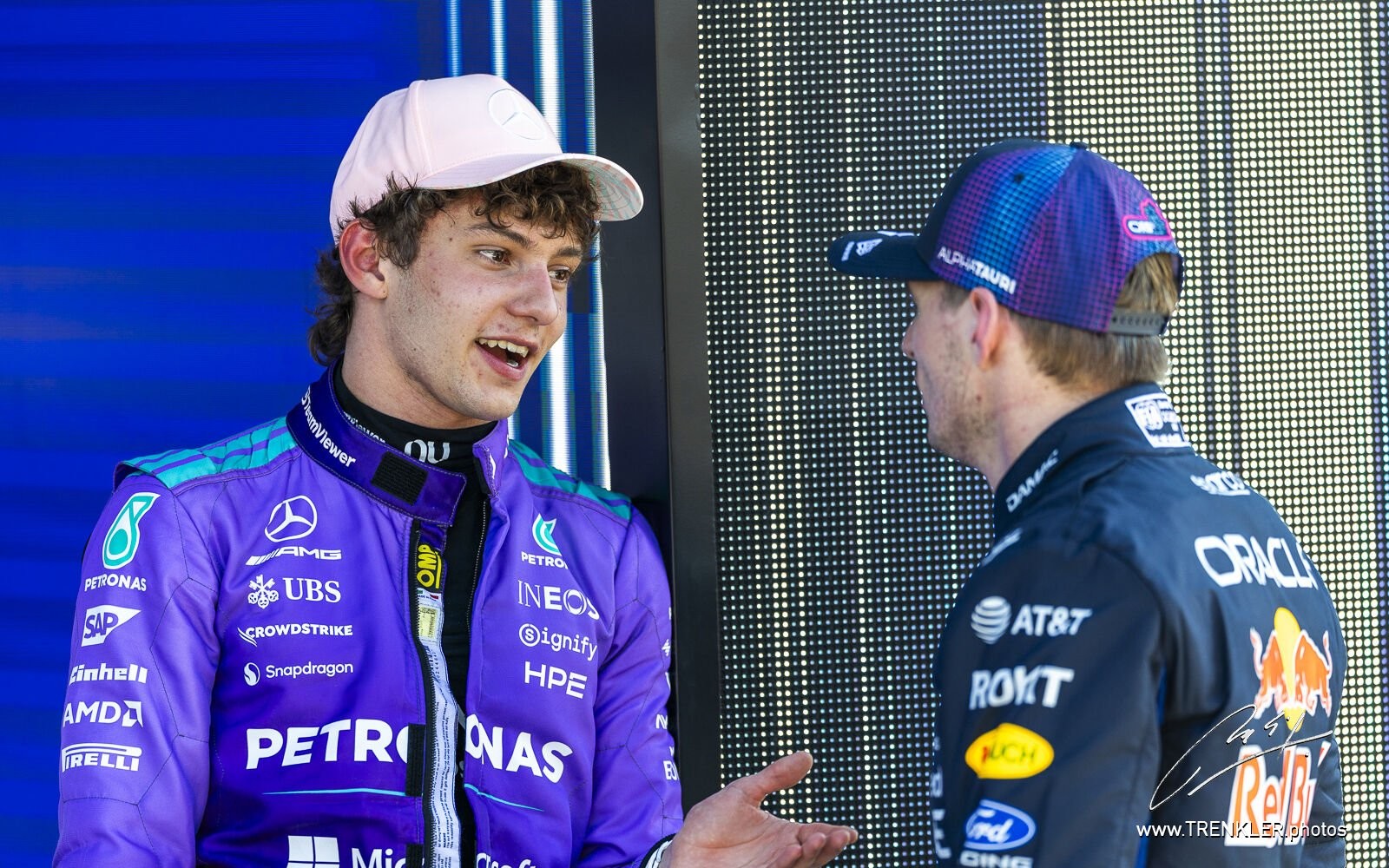 Kimi Antonelli a Max Verstappen