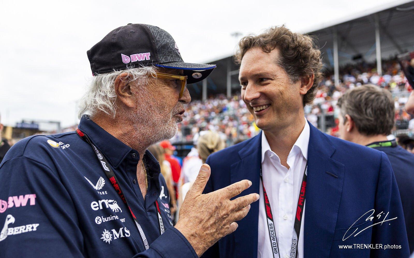 Flavio Briatore a John Elkann