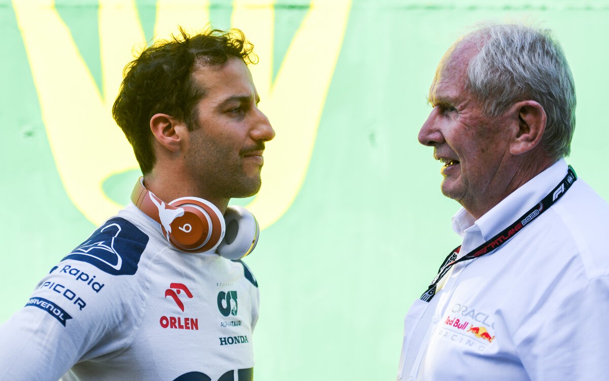 Daniel Ricciardo a Helmut Marko