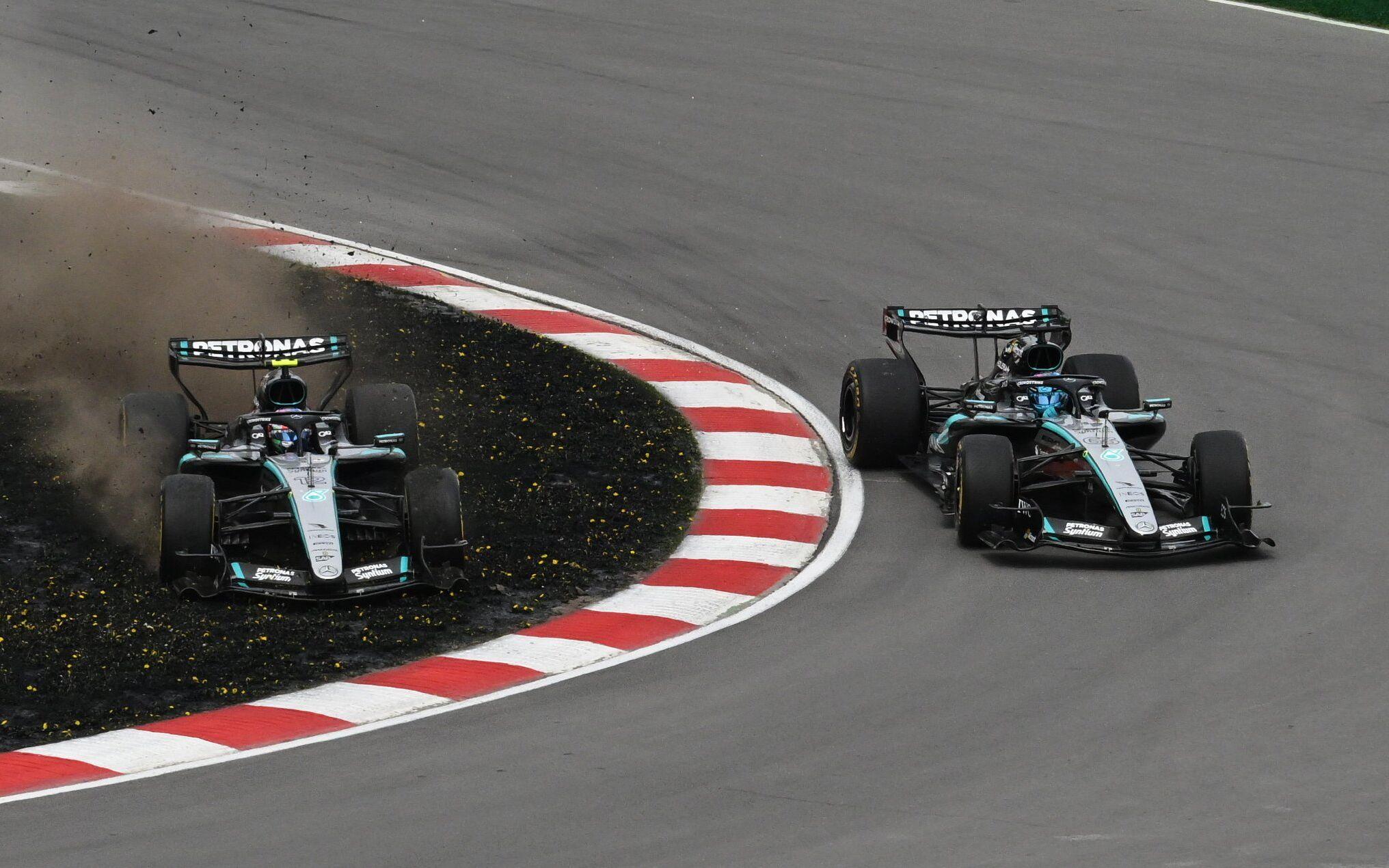Kimi Antonelli a George Russell