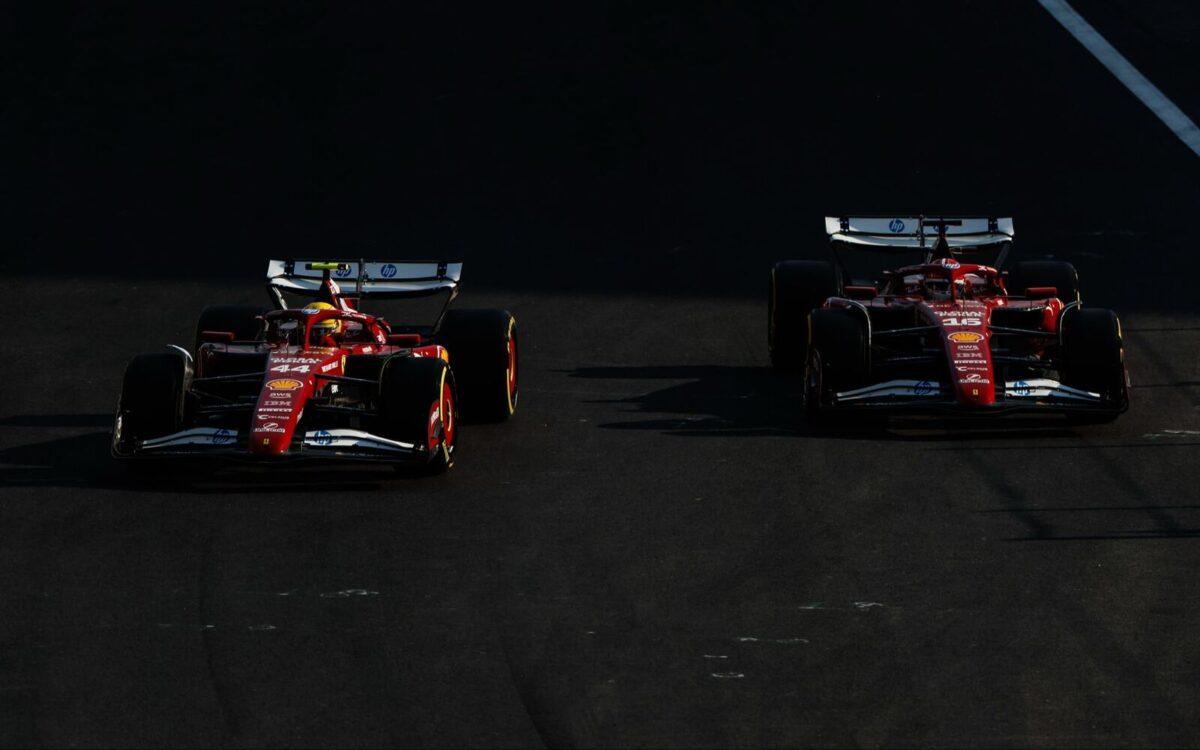 Lewis Hamilton a Charles Leclerc