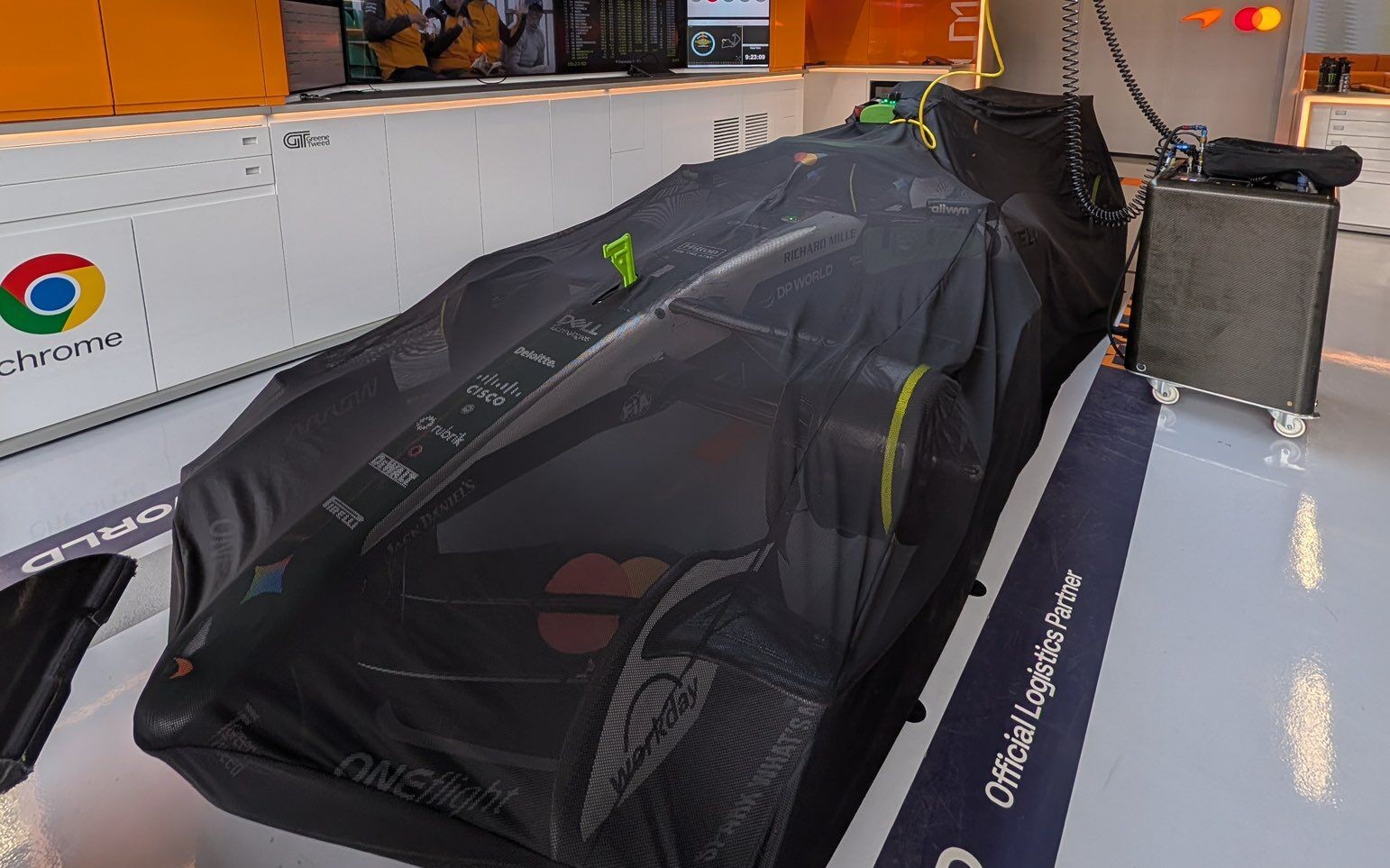 Prikryté auto McLarenu