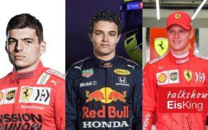 fotka k článku EisKing ŠPECIÁL 2025: Verstappen so Schumacherom vo Ferrari. Norris v Red Bulle a Kimi vo Williamse